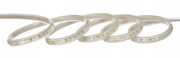 TAŚMA LED 230V BIAŁA ZIMNA CO 10CM BEZ ZASILACZA