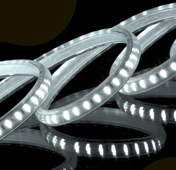 TAŚMA LED 230V BIAŁA ZIMNA CO 10CM BEZ ZASILACZA