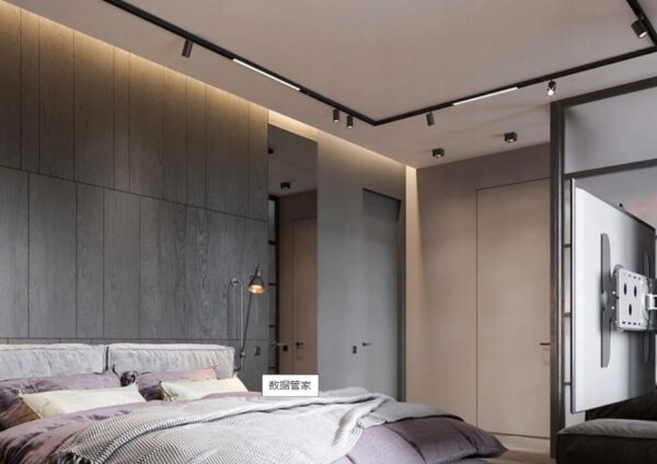 Reflektor Magnetyczny LED SUN 7W czarny 3000K