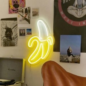 Neon LED DIY zrób to sam USB Prezent Ozdoba Żółty