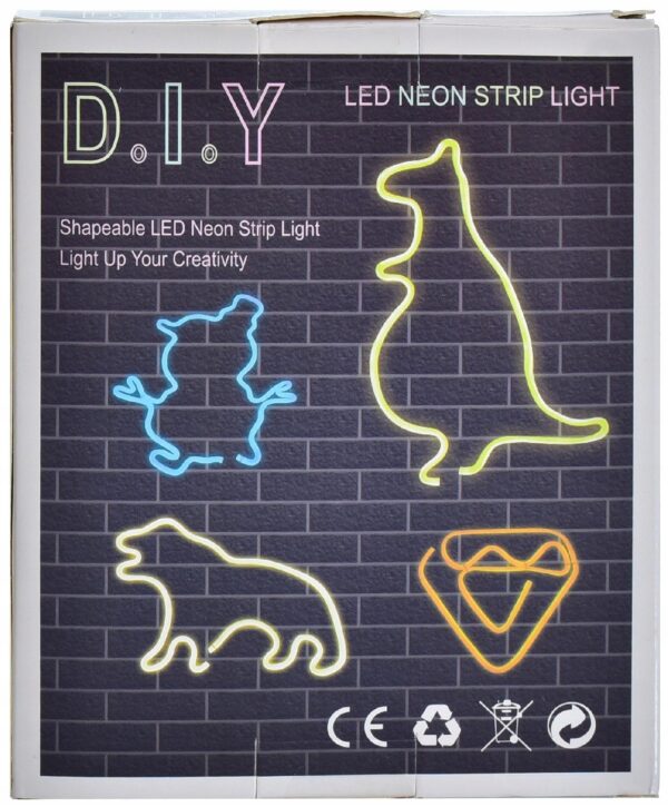 Neon LED DIY zrób to sam USB Prezent Ozdoba Żółty