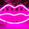 Neon LED DIY na Baterie AAA USB Prezent Niebieski