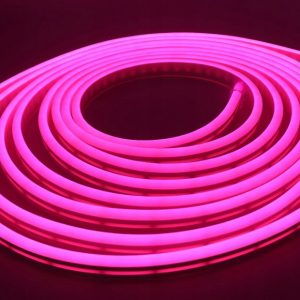 Neon LED PVC 8x16 taśma 12V IP67 RÓŻOWY co 10cm