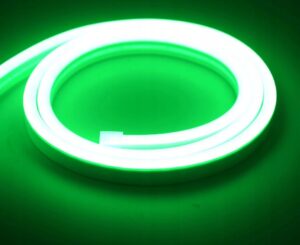 Neon LED PVC 8x16 COB 12V IP67 Zielony co 10cm