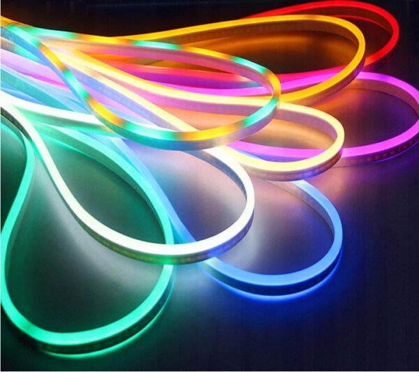 Neon FLEX LED 10x20mm RGB 12V IP67 cięcie co 50cm Neon FLEX LED 10x20mm RGB 12V IP67 cięcie co 50cm