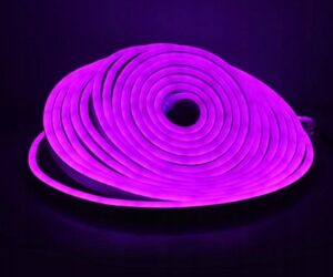 Neon LED Silicone 12V IP67 6x12 co 2,5cm Fioletowy