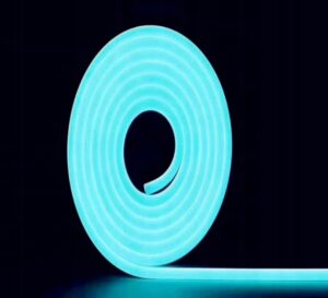 Neon LED Silicone 12V IP67 6x12 co 2,5cm Błękitny