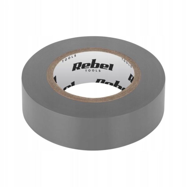 Taśma izolacyjna klejąca 19x10mm SZARA 20m mocna Taśma izolacyjna klejąca 19x10mm SZARA 20m mocna