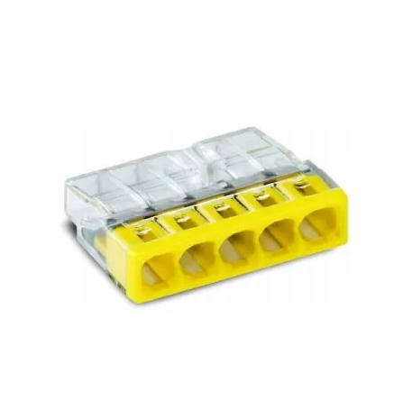 WAGO złączka 2273-205 5x2,5mm2 DRUT WAGO złączka 2273-205 5x2,5mm2 DRUT