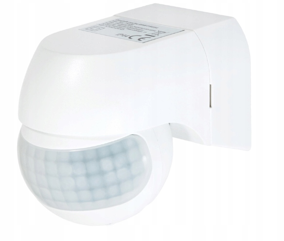 Czujnik ruchu PIR ZMIERZCHU LED 180st. IP44 BIAŁY