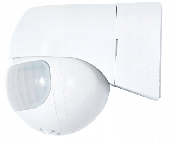 Czujnik ruchu PIR ZMIERZCHU LED 180st. IP44 BIAŁY