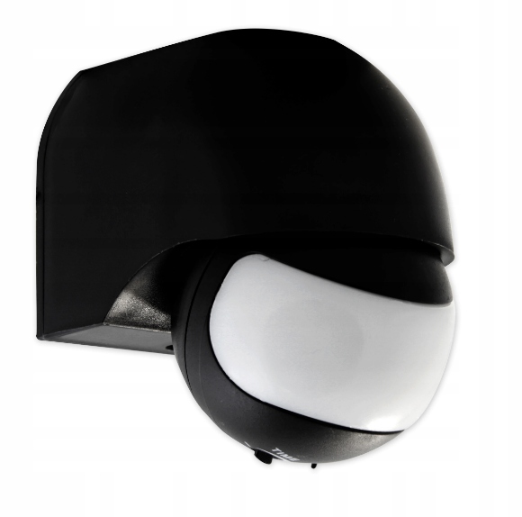 Czujnik ruchu PIR ZMIERZCHU LED 180st. IP44 CZARNY