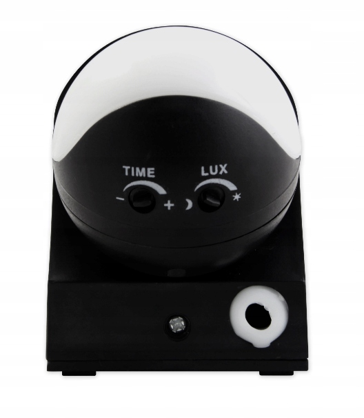 Czujnik ruchu PIR ZMIERZCHU LED 180st. IP44 CZARNY