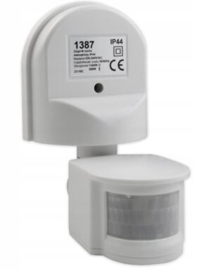 Czujnik ruchu PIR ZEWNĘTRZNY LED 180st. IP44 BIAŁY
