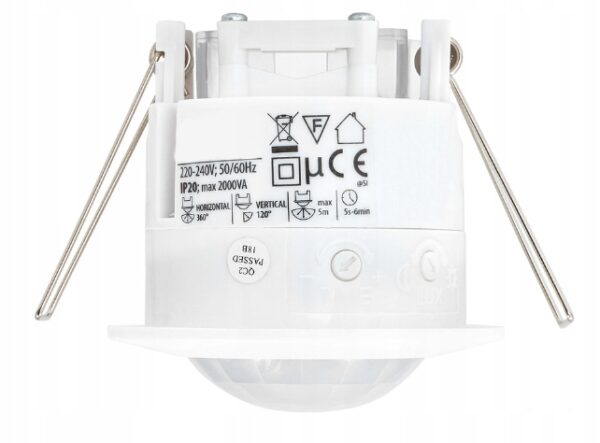 Czujnik ruchu PIR SUFITOWY LED 360st. KARTONGIPS