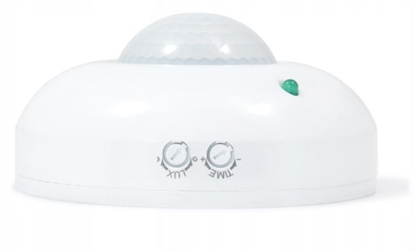 Czujnik ruchu PIR SUFITOWY do LED 360st. NATYNKOWY