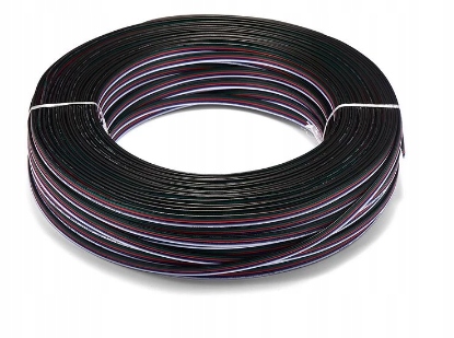 Kabel 5PIN przewód do taśm LED RGBW 5x0.35mm 1metr