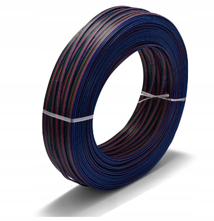 Kabel 4PIN przewód do taśm LED RGB 4x0.35mm 1 metr