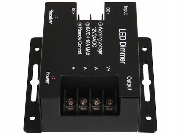 Ściemniacz do taśmy LED z pilotem Mono 12V/24V 216W Ściemniacz do taśmy LED z pilotem Mono 12V/24V 216W