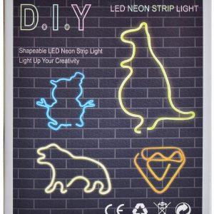 Neon LED DIY na Baterie USB Prezent Ozdoba Mikołaj