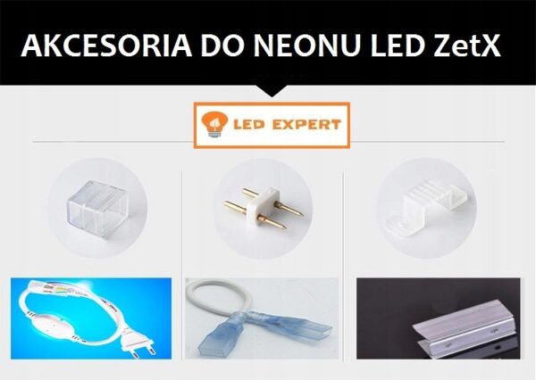 Neon LED konektor 4 PIN taśma wąż LEDEXPERT RGB Neon LED konektor 4 PIN taśma wąż LEDEXPERT RGB