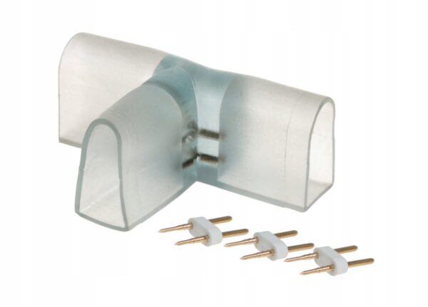 Złącze złączka T do LED Neon FLEX taśma 15x25mm Złącze złączka T do LED Neon FLEX taśma 15x25mm