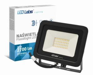 NAŚWIETLACZ LED SLIM 30W NW SMD IP65 3 lata gwa