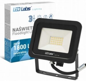 NAŚWIETLACZ LED SLIM 20W NW SMD IP65 3 lata gwa