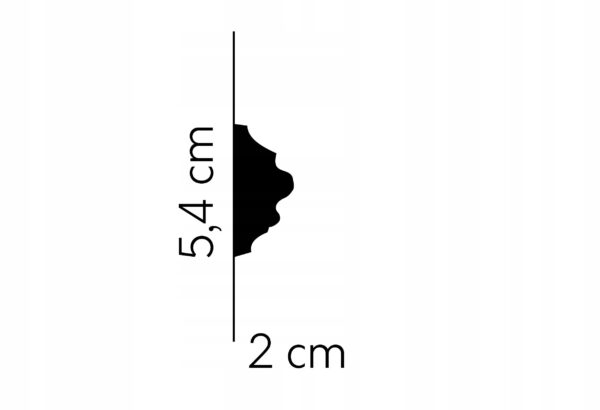 Listwa ścienna gzyms Mardom profil MDC258 Listwa ścienna gzyms Mardom profil MDC258