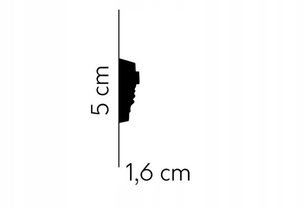Listwa ścienna gzyms Mardom profil MDC255