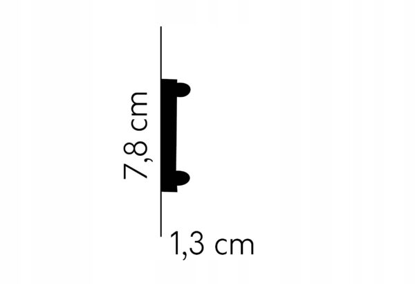 Listwa ścienna gzyms Mardom profil MDC217