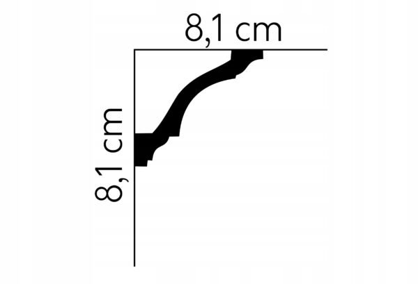 Listwa sufitowa gzyms Mardom profil MDB213 Listwa sufitowa gzyms Mardom profil MDB213
