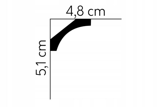 Listwa sufitowa gzyms Mardom profil MDB210 Listwa sufitowa gzyms Mardom profil MDB210
