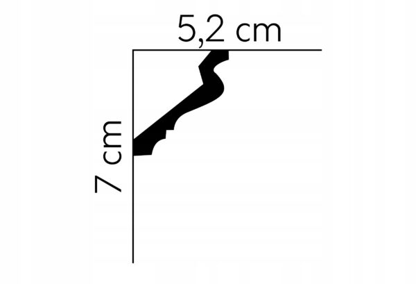 Listwa sufitowa gzyms Mardom profil MDB185 Listwa sufitowa gzyms Mardom profil MDB185
