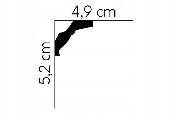 Listwa sufitowa gzyms Mardom profil MDB174 Listwa sufitowa gzyms Mardom profil MDB174
