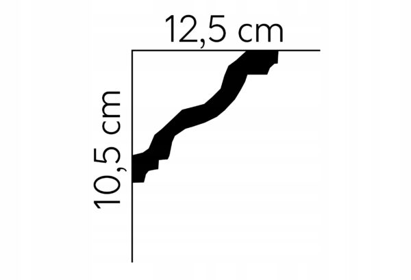Listwa sufitowa gzyms Mardom profil MDB158 Listwa sufitowa gzyms Mardom profil MDB158