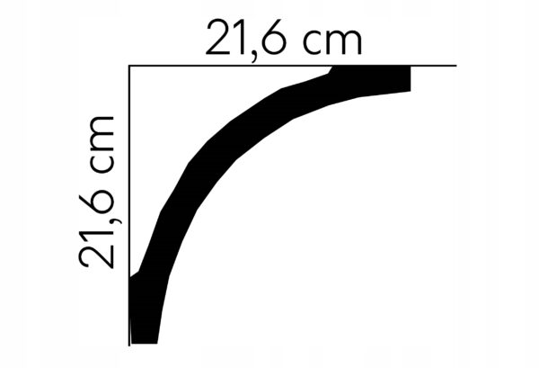 Listwa sufitowa gzyms Mardom profil MDB155 Listwa sufitowa gzyms Mardom profil MDB155