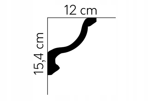 Listwa sufitowa gzyms Mardom profil MDB154 Listwa sufitowa gzyms Mardom profil MDB154