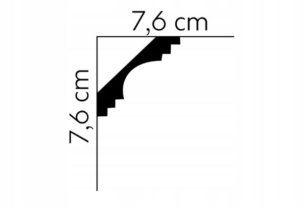 Listwa sufitowa gzyms Mardom profil MDB152 Listwa sufitowa gzyms Mardom profil MDB152