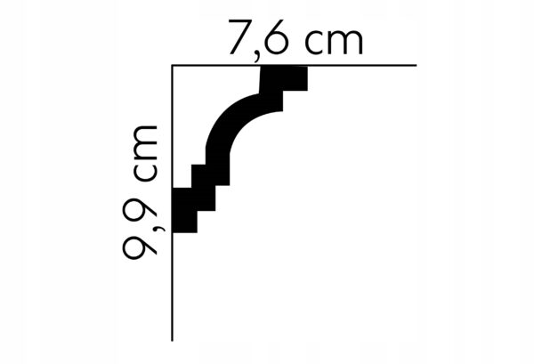 Listwa sufitowa gzyms Mardom profil MDB142 Listwa sufitowa gzyms Mardom profil MDB142