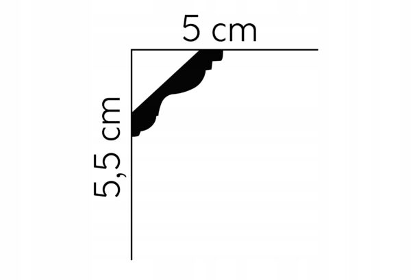 Listwa sufitowa gzyms Mardom profil MDB147 Listwa sufitowa gzyms Mardom profil MDB147