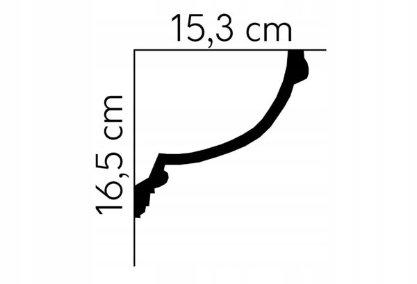 Listwa sufitowa gzyms Mardom profil MDB140 Listwa sufitowa gzyms Mardom profil MDB140