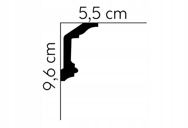 Listwa sufitowa gzyms Mardom profil MDB137 Listwa sufitowa gzyms Mardom profil MDB137