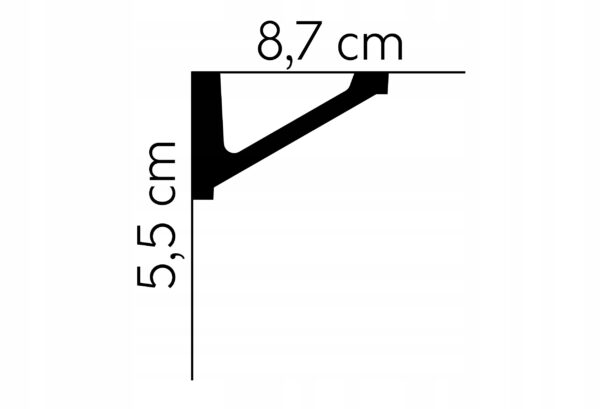 Listwa sufitowa gzyms Mardom profil MDB132 Listwa sufitowa gzyms Mardom profil MDB132