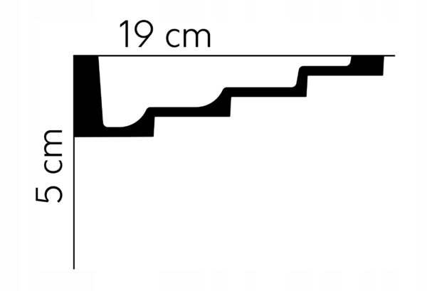 Listwa sufitowa gzyms Mardom profil MDB130 Listwa sufitowa gzyms Mardom profil MDB130