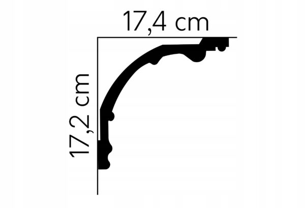 Listwa sufitowa gzyms Mardom profil MDB128 Listwa sufitowa gzyms Mardom profil MDB128