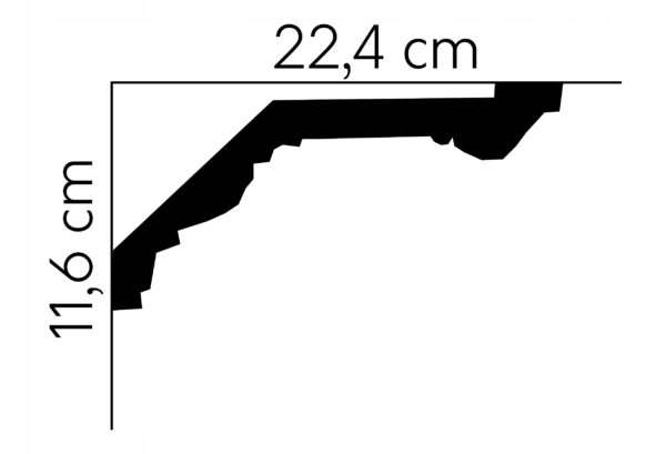 Listwa sufitowa gzyms Mardom profil MDB121 Listwa sufitowa gzyms Mardom profil MDB121