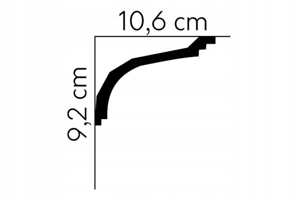 Listwa sufitowa gzyms Mardom profil MDB110 Listwa sufitowa gzyms Mardom profil MDB110