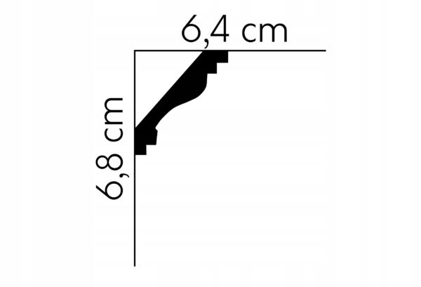 Listwa sufitowa gzyms Mardom profil MDB064