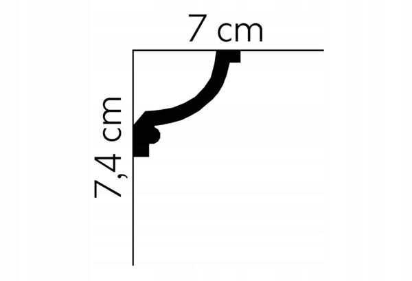 Listwa sufitowa gzyms Mardom profil MDA121